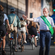 Stockholms trafikborgarråd Daniel Helldén, Miljöpartiets starke man i Stockholm.