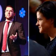 Jimmie Åkesson (SD) och Anna Kinberg Batra (M).