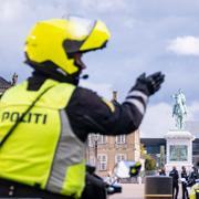 Dansk polis vid en insats tidigare i höst. Arkivbild. 