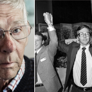 Ola Ullsten blev 86 år gammal. Till höger: Ola Ullsten på Folkpartiets landsmöte 1982. 