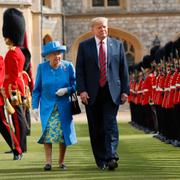 Drottning Elizabeth II tillsammans med Donald Trump, 13 juli 2018.