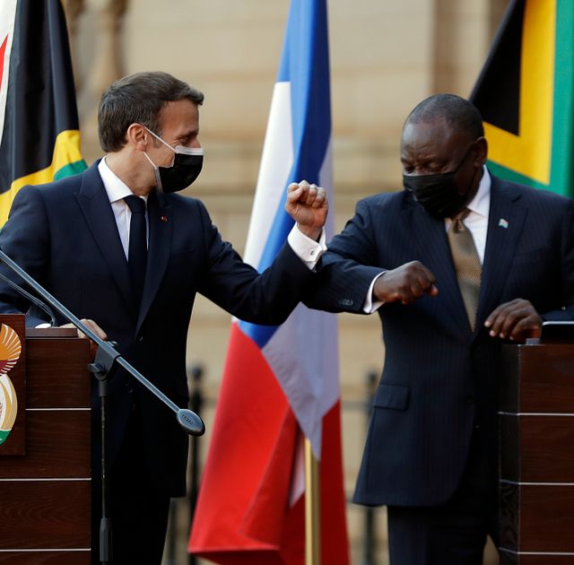 Macron och Ramaphosa finns med på spionlistan