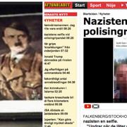 31-åringen hade Hitleraltare hemma och la upp en selfie vid polisingripandet.