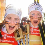 Ebba Andersson, Frida Karlsson, Charlotte Kalla och Stina Nilsson.