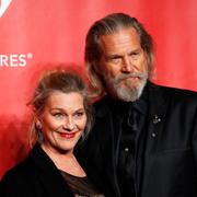 Jeff Bridges och hustrun Susan Geston, 2015.