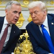 USA:s president Donald Trump och Kanadas premiärminister Mark Carney.