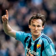 Hjalmar Ekdal under match mellan Djurgårdens IF och Malmö FF i maj.