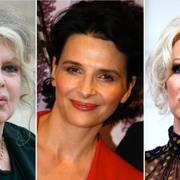 Artisten Brigitte Bardot, skådespelerskan Juliette Binoche och skådespelerskan Pamela Anderson.