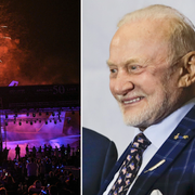 Firandet i Houston samt Buzz Aldrin som var den andra människan på månen.