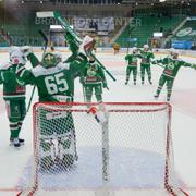 Bild från Rögles match mot Skellefteå under torsdagen. 