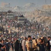 Matdistribution i Gaza, 16 juni.