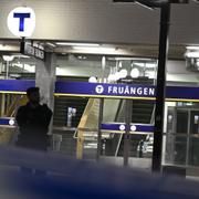 Fruängen tunnelbanestation.