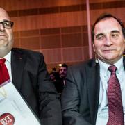 Karl-Petter Thorwaldsson och Stefan Löfven.