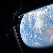 Nasas bild på jorden tagen med selfiekameran på en iphone 17 pro max