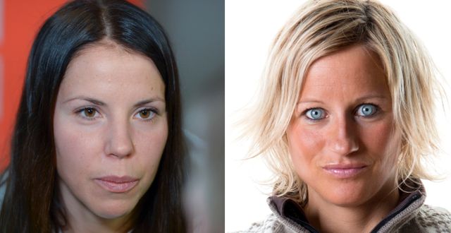 Charlotte Kalla och Vibeke Skofterud.  TT.