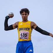 Liam Belo Da Silva under Finnkampen förra året.