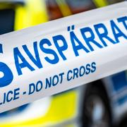 Polisavspärrningar under en annan insats. Arkivbild. 