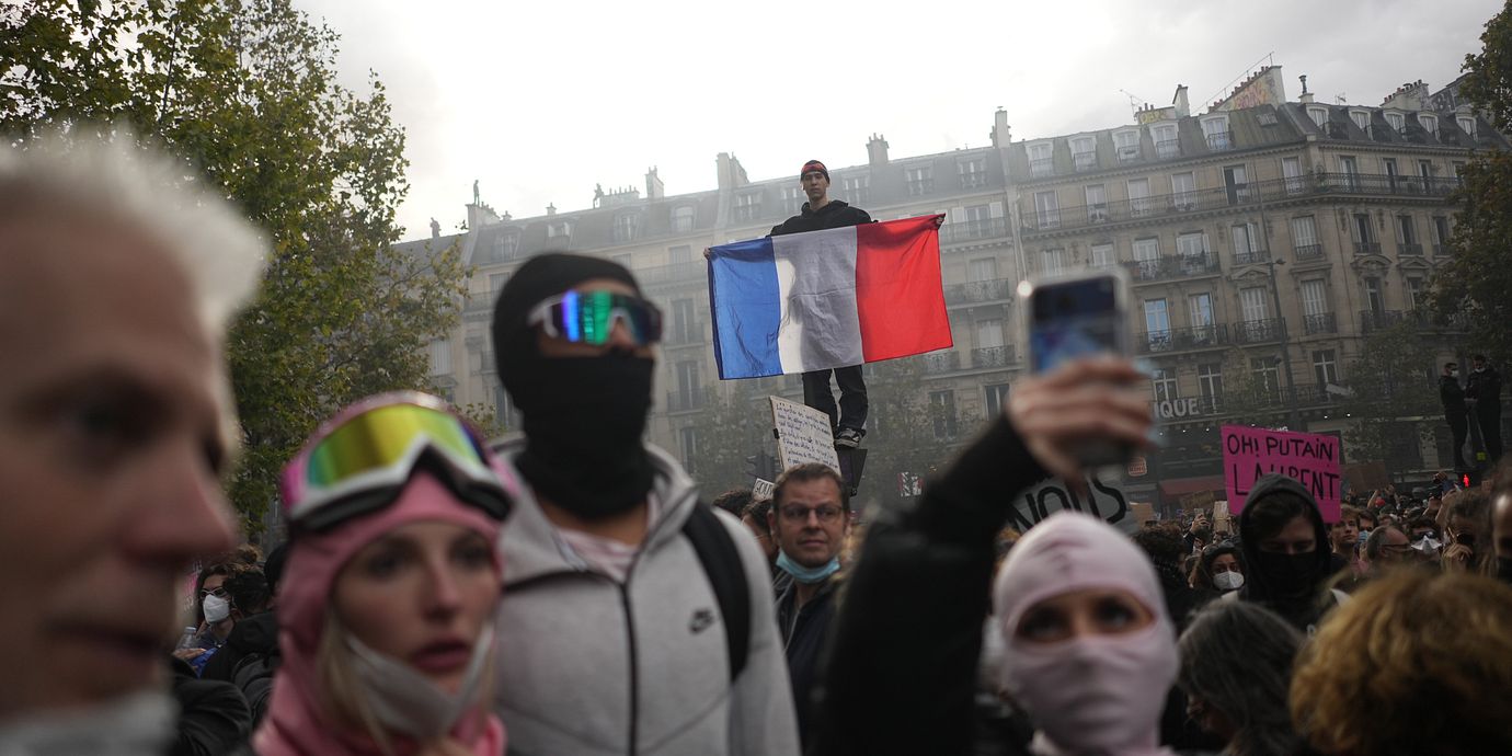 Protesterna i Paris.