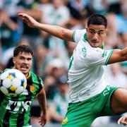 Hammarbys Jusef Erabi under matchen mot Gais. 