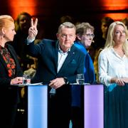 Lars Løkke Rasmussen pekas ut som kungamakare. Här under gårdagens partiledardebatt.