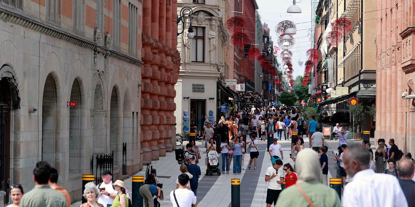 Drottninggatan i Stockholm.