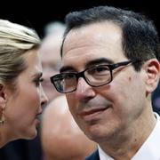 Steven Mnuchin med Trumps dotter och rådgivare Ivanka Trump. 