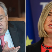 Guterres och Mogherini. 