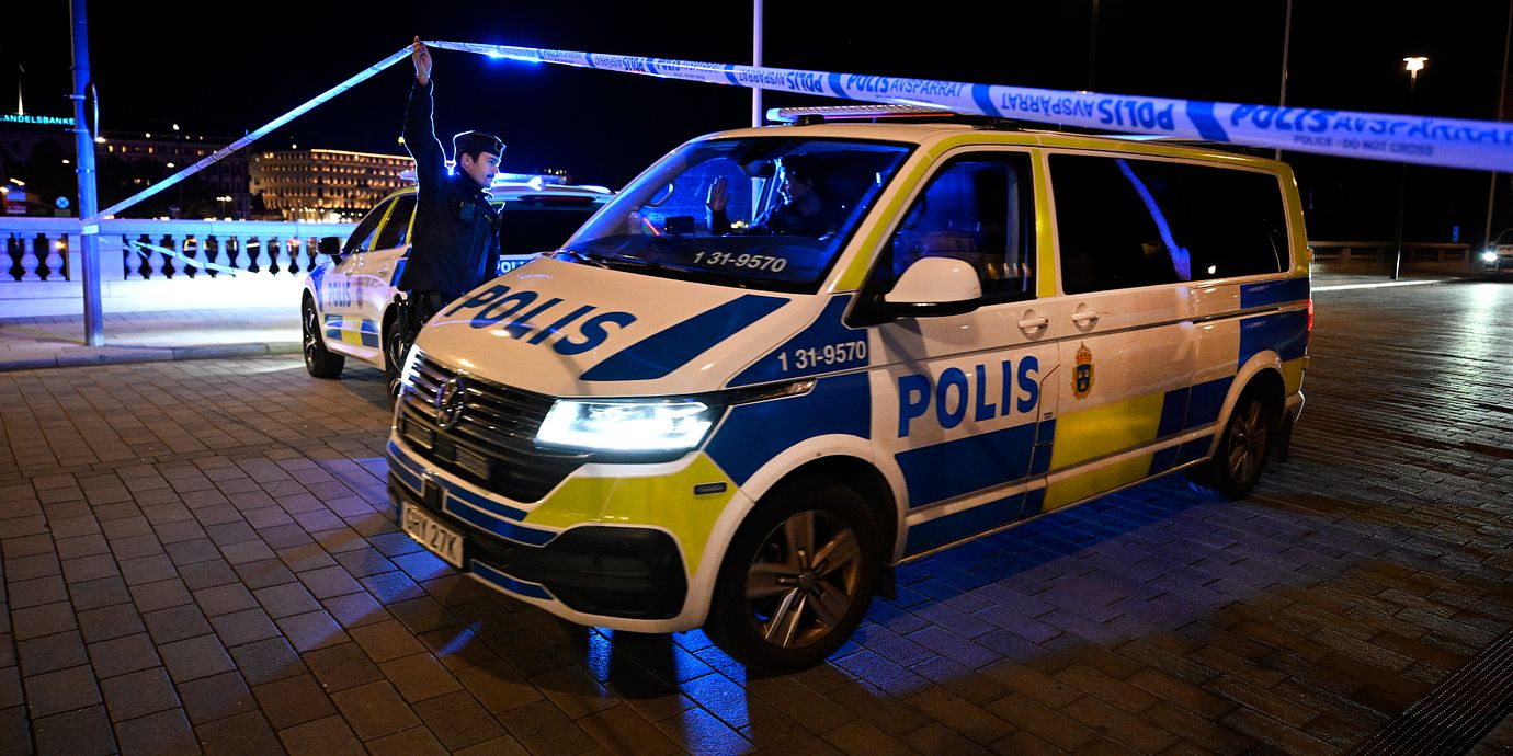 Avspärrningar efter skjutningen vid slottet förra veckan.