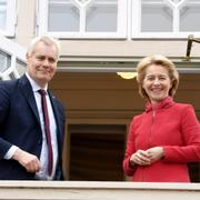 Finland statsminister Antti Rinne och EU-kommissionens tillträdande ordförande Ursula von der Leyen.