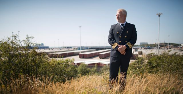 Arkivfoto: Thomas Fransson, säkerhetschef i Göteborgs hamn 2015.  Björn Larsson Rosvall/TT