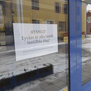 Arbetsförmedlingen i Borlänge efter händelsen.