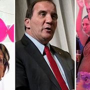 Gudrun Schyman och Stefan Löfven.