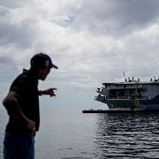 Det amerikanska hangarfartyget USS Nimitz.