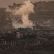 Israelisk attack mot Gaza under tisdagen. 