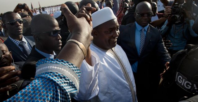 Gambias president Adama Barrows (arkivbild). Jerome Delay / TT / NTB Scanpix