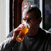 Arkivbild från en pub i London, 2021.