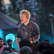 Ed Sheeran under en konsert i New York i september 2025.