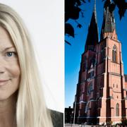 Svenska Dagbladets ledarskribent Maria Ludvigsson/Uppsala domkyrka. 