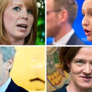 Annie Lööf, Ebba Busch Thor, Jan Björklund och Anna Kinberg Batra.