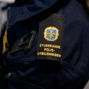 En studerande vid polishögskolan, polisutbildningen vid Umeå. 