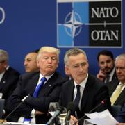 Trump vid ett tidigare Nato-toppmöte.