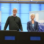 Liberalernas partiledare Johan Pehrson (L), partisekreterare Gulan Avci (L) och Anna Maria Corazza Bildt.