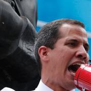 Juan Guaidó under en demonstration i Caracas i juli 2019.