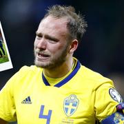 Andreas Granqvist efter gårdagens match. Zlatan Ibrahimovics tweet.