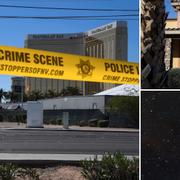 Avspärrningar framför casinot där Stephen Paddock genomförde dådet. Till höger: Ägaren av affären Guns & Guitars i Mesquite säger i ett uttalande att Paddock inte visade några tecken på att vara olämplig att köpa vapen (ovan). Stephen Paddock (arkivbild, nedan).