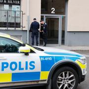 Bild från lördagens polisinsats.