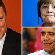 Raimonds Vejonis, Angela Merkel och Barack Obama.