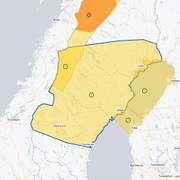 Skärmavbild från SMHI:s hemsida.