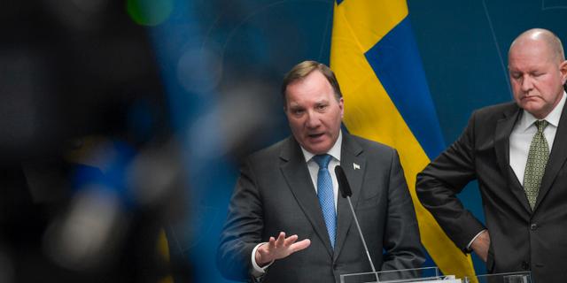 Stefan Löfven och Dan Eliasson.  Janerik Henriksson/TT / TT NYHETSBYRÅN