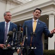 Paul Ryan och Kevin McCarthy på torsdagen.